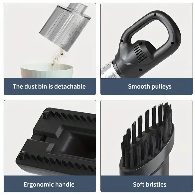 Aspirateur à main sans fil puissant - Léger et portable, nettoyage sans obstacle - Aspiration puissante, haute efficacité de nettoyage