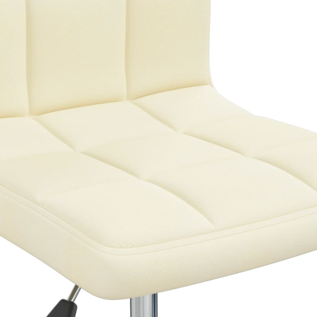 Dining Chair Swivel Cream Fabric