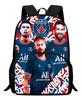 Football Schoolbag Surrounding Primary And Secondary School Students Backpack Miami International Player Backpack Single-Layer Bag