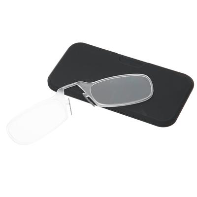 Tragbare Pince-Nez Lesebrille Ältere Stilvolle Klemm-Nasen-Alterssichtigkeit-Brille