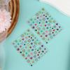 1/3Sheets Colorful Dopamine Jelly Scrapbook Stickers 3D Decal Cute Heart Pattern For Diy Journal Kawaii Nail Decals For Girls