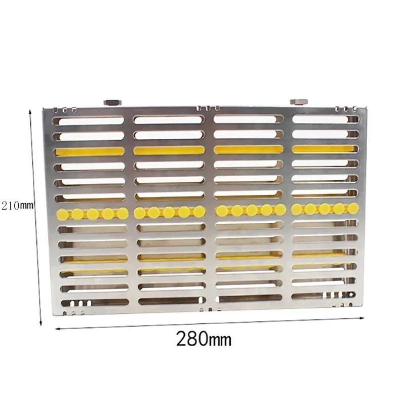 5/10/20 Holes 1 Piece Dental Stainless Steel Disinfection Placing Box Tray for Dental Instrument Disinfection Plate