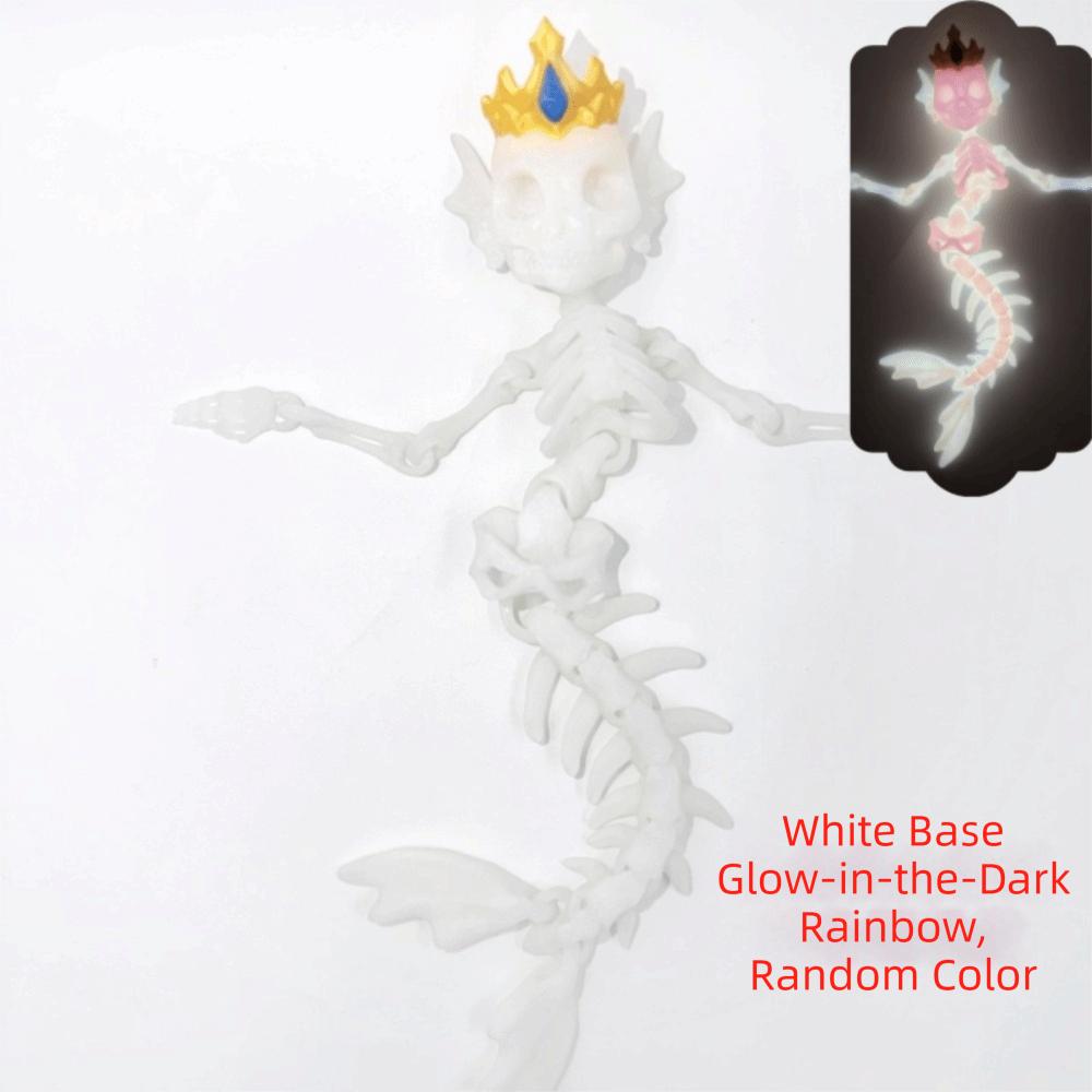 Lightweight Sturdy Material 3D Printed Mermaid Skeleton Movable Bone Figure Party Layout