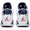 Air Jordan 6 Retro GS Olympic 2024 Kids Sneakers White Varsity-Red Midnight-Navy 384665-164