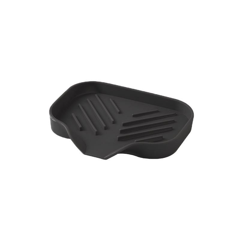 1 st Diskho Silikonbricka med Avlopp Tvål Svamp Förvaringshållare Diskho Skrubborste Tvålförvaringsställ