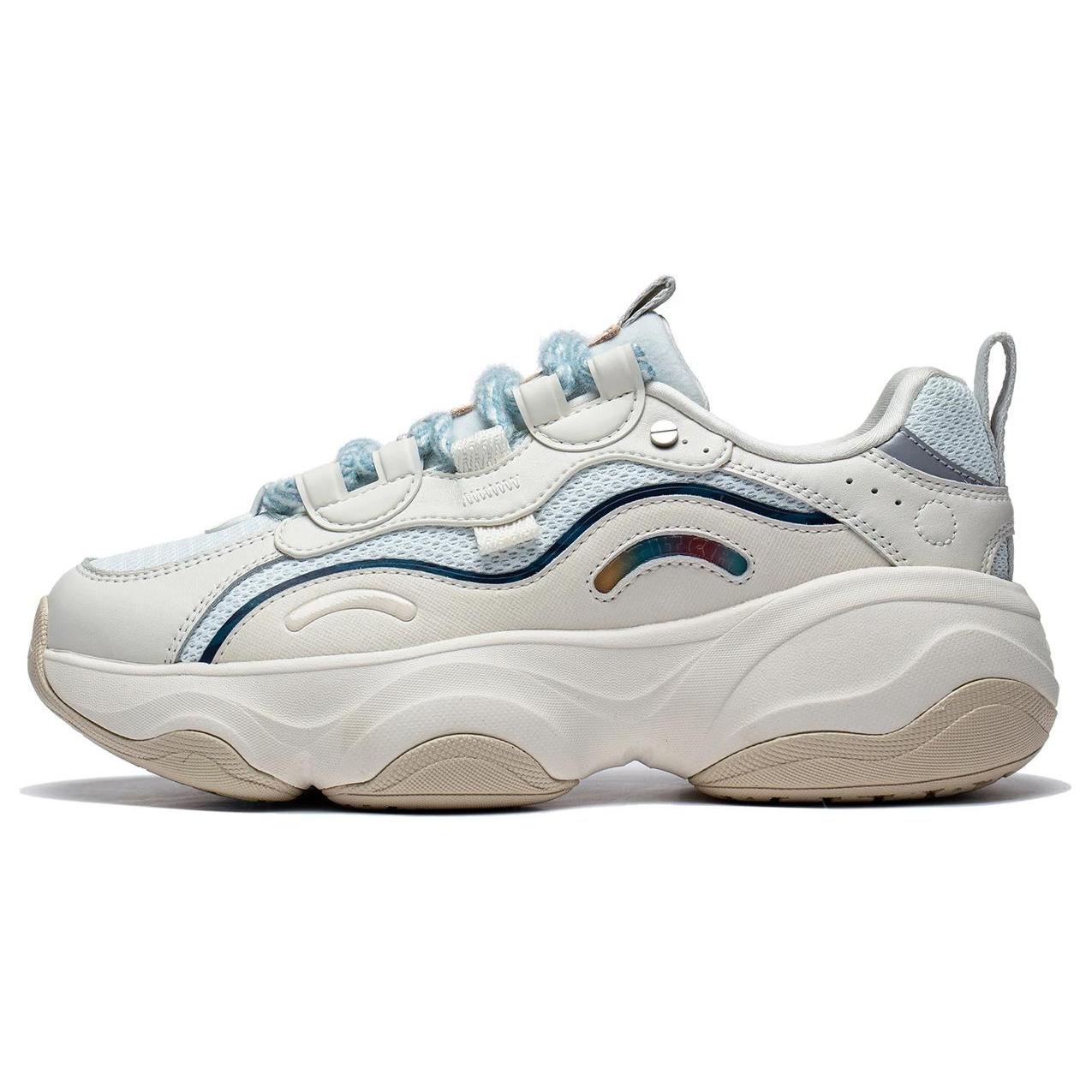 

Disney x Li Ning Honey Comfortable Cushioning, Wear Resistant Low top Chunky Sneakers Women s Ecru AGCT126-4 36