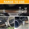 TIROL 3 Exhaust Clamp 3 Inch Exhaust Clamp Stainless Steel Narrow Band Muffler Clamp For 3" OD Exhaust Pipe, Muffler Pipe 2Pcs