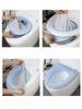 1 PCS Portable Knitted Toilet Mat Thickened Washable Antifreeze Toilet Cover Thickened Knitted O Type Universal