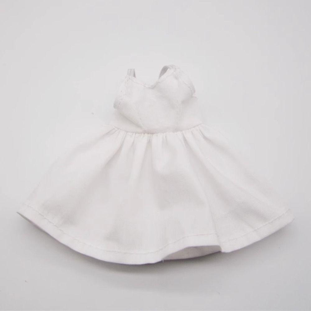 Cute Princess V-neck Dress Mini Dolls Skirt for azone ob22/24/27 Dolls For blythe Dolls