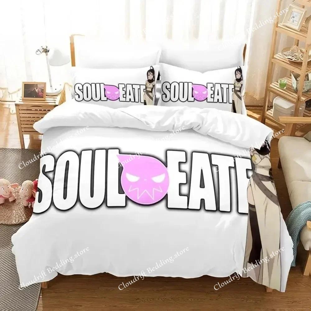 New 3D Cartoons Soul Eater Bedding Set Single Twin Full Queen King Size Bed Set Adult Kid Bedroom Duvet Cover Sets Home Textiles