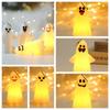 Hanging Halloween Ghost Light Handheld Pumpkin Lantern Portable Ghost Hanging Lamp  Ghost  Props