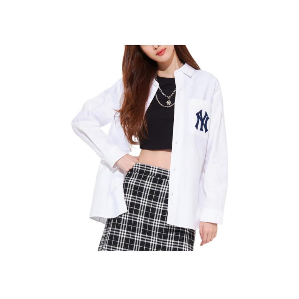 New MLB New York Yankees Shirt Unisex White 3AWS03121-50WHS