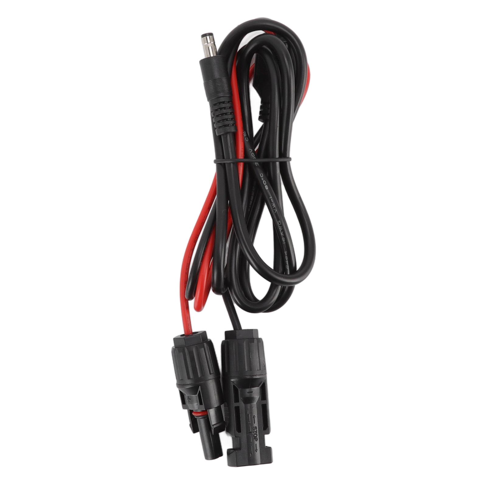

16AWG Solar Connector to DC 5.5mm Male Adapter Cable Copper Solar Panel Extension Cable