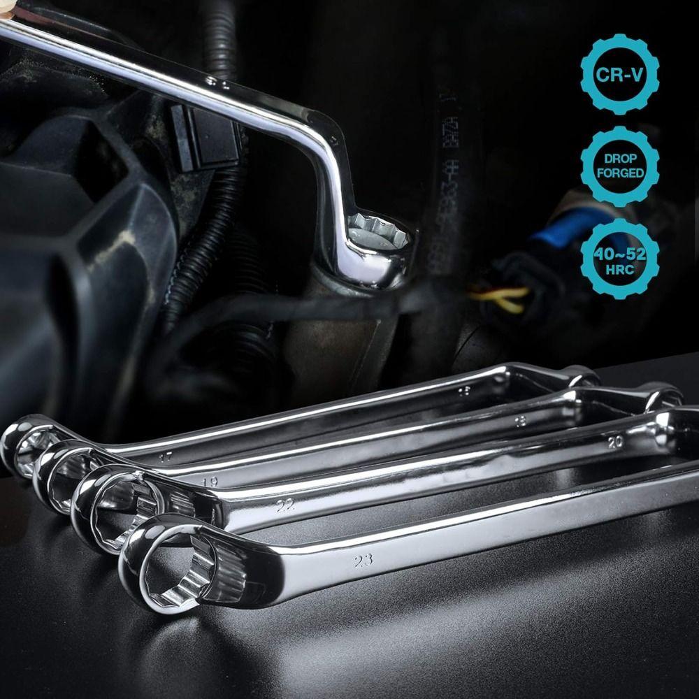 Dual Head Plum Wrench Chrome Vanadium Steel Dual-purpose Wrench Repair Tool Dual Head Wrench