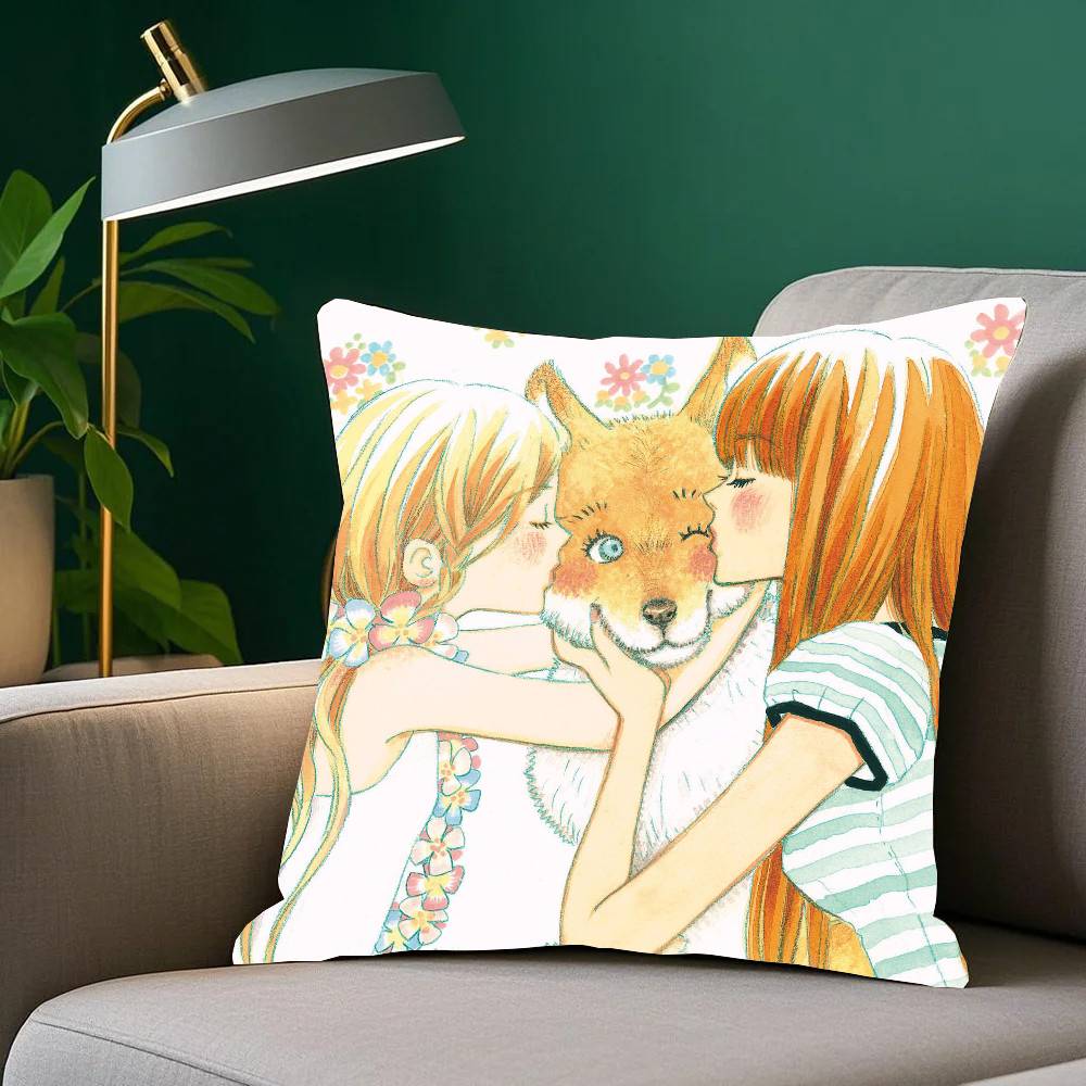 

Honey And C-Clover ANIME Pillow Case Home Decor Throw For Sofa Bed Car Room Decor Gift Idea 12x12Inch