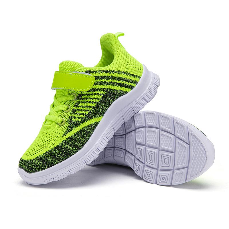 Yiran Bag Boys Summer Flying Color-Blocking Children's Shoes For Primary And Secondary School Students Breathable Sports Shoes For And Girls Trendy Shoes Cm