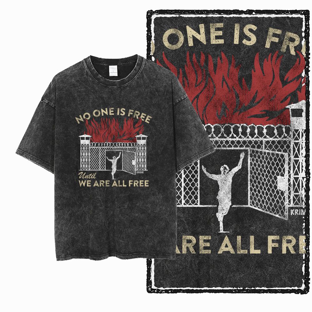 U6 100% Baumwolle Übergröße Acid Washed Cooler Streetwear Print Unisex T-Shirt Vintage Cool Vintage Herren T-Shirt Cooles T-Shirt für Herren