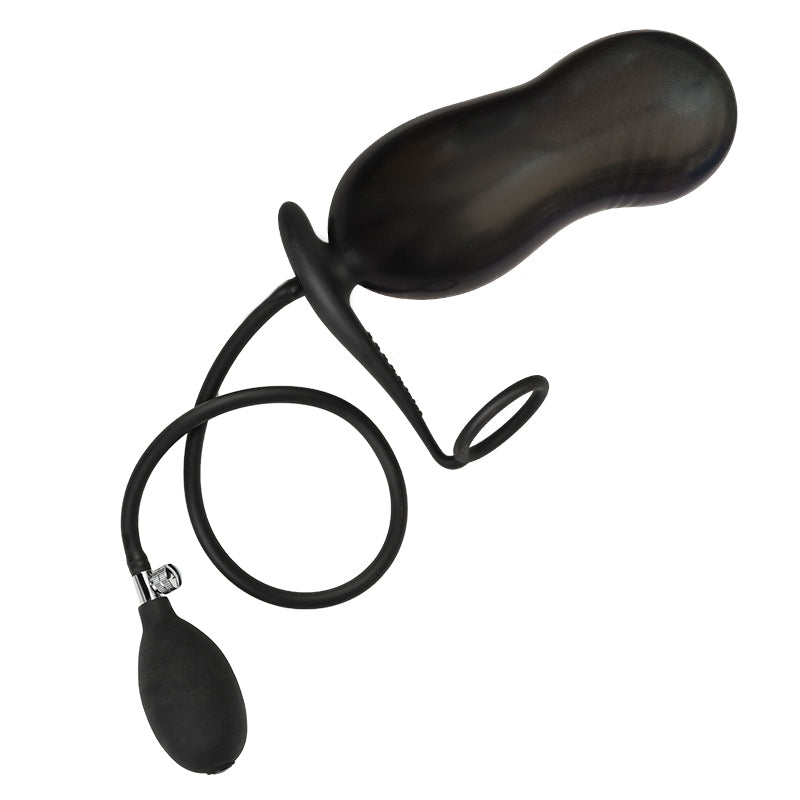 Plug gonflable et Cockring Infass 11 x 3cm - InflateGear - Plugs Gonflables