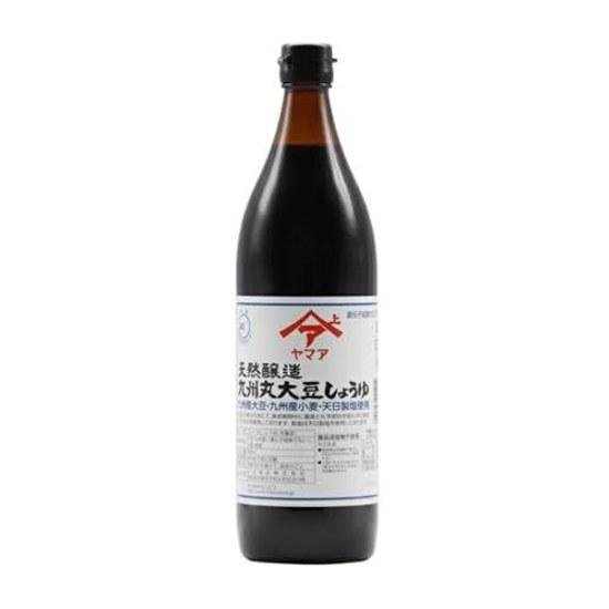 Yama Matsugai Foods Natural Brew Kyushu Maru Soy Sauce 900ml Made Kyushu-grown Wheat Soybeans Cultivated Without Pesticides Chemical Fertilizers Using