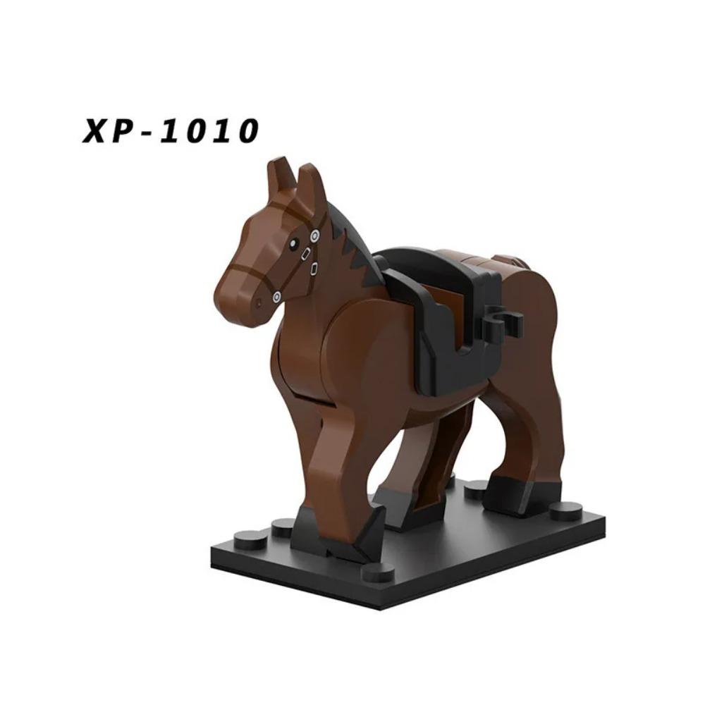 Military Building Blocks Solider Figures Mount War Horse Saddle Reins Adults Children Gifts Toys Animal Accessories Equipments