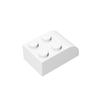 50pcs  6215 Curved 3x2 Building Blocks Kit With 4 Studs Slope Bricks Particle Puzzle Educational Toys Children Birthday Gift