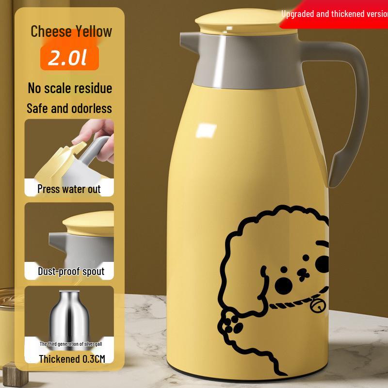 X70T Large Capacity Glass Liner Thermos Flask for Office, Home, and Dorm