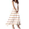Women's Summer Casual Fashion Printed Dress V Neck Sleeveless Dress