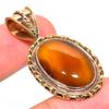 Natural Montana Agate TwoTone 925 Solid Sterling Silver Gift Pendant 1.75" c8K51