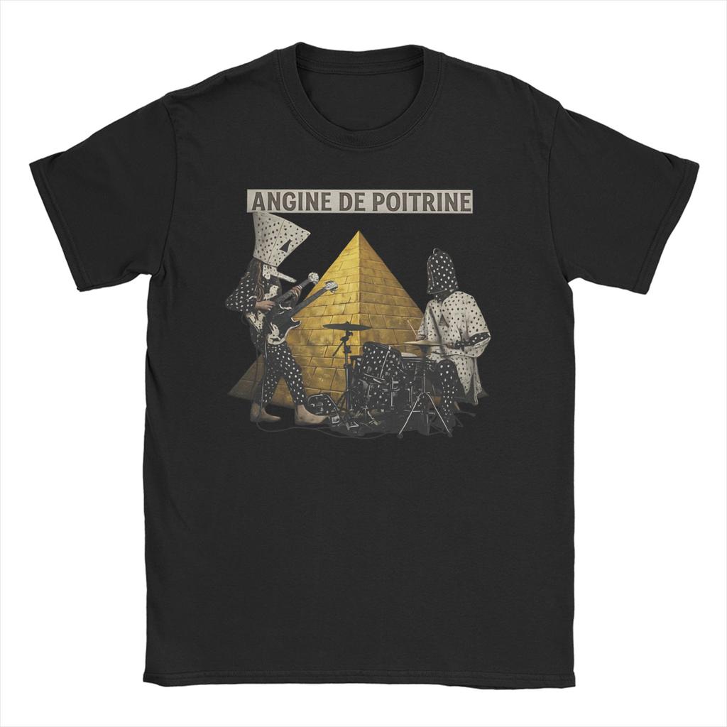 T-shirt a banda Angina Pectoris per Unisex WoUnisex Sherpa Unisextra 100% Cotone T-shirt Girocollo Manica Corta T-shirt 6XL Abbigliamento