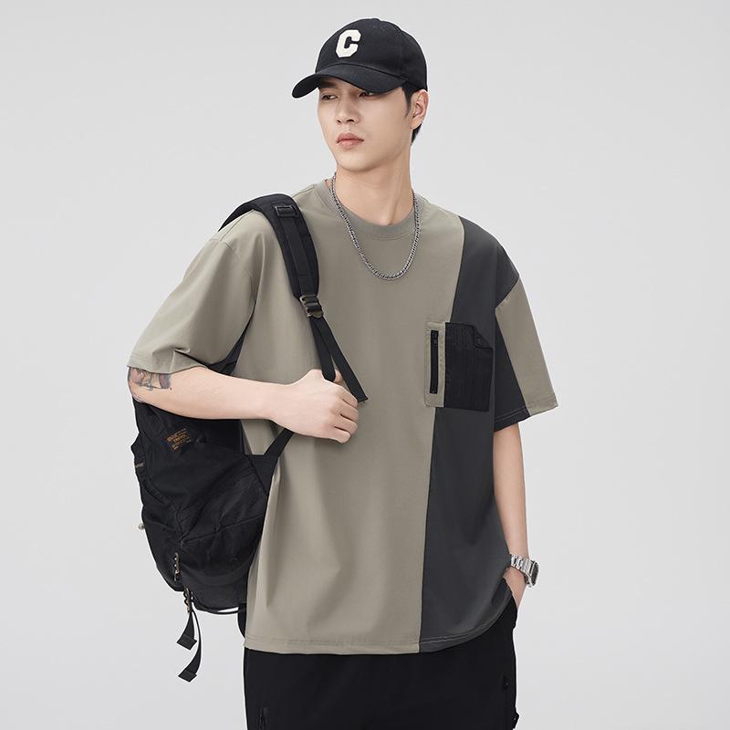 Ice Silk Cool Summer New Short-sleeved T-shirt Loose Casual Half-sleeved Top