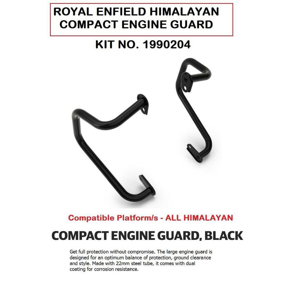 Royal Enfield "Scram & Himalayan 411 Black Compact Engine Guard"