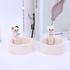 Cartoon Kitten Candle Holder Warming Paws Cute Scented Light Holder Cute Grilled Cat Aromatherapy Candle Holder Desktop Ornamen