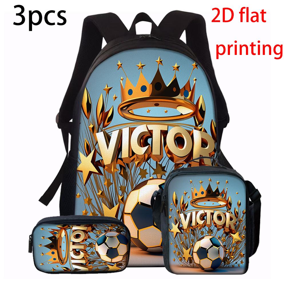 1/2/3/4/5 pièces Ensemble de Sac à Dos Motif Robot Style Cyberpunk Léger Spacieux Sac Fourre-tout d'École avec Sac Bandoulière Trousse à Crayons Cadeau