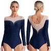 Women Jazz Dance Costume Rhythmic Gymnastics Stage Wear Athletic Activewear Leotard Athletic Figure Skating Bodysuit Dancewear