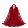 New Muslim Scarf for Women Hijab Hot Drilling With  Crystal Stone Work  Section Sunscreen Pearl Shawl Hijab Female Plain Hijab