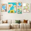 Aesthetic Cute Cartoon Animal Canvas Wall Art Prints Modern Home Decor Poster for Living Room Bedroom Kids Room Kawaii Artwork