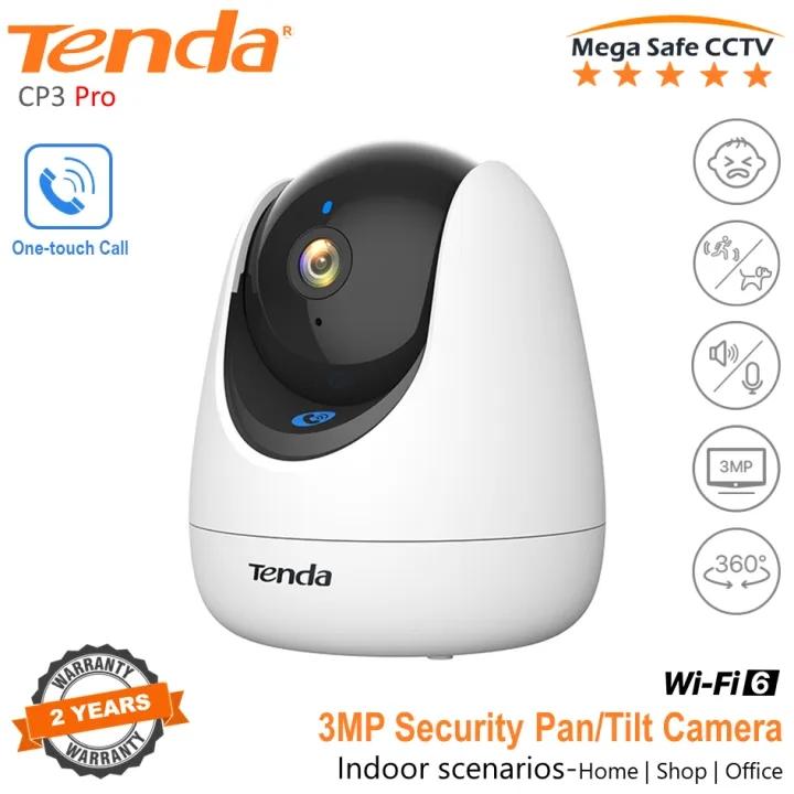 Tenda RP3 Pro 3MP Indoor Security Camera WiFi6 Two-Way Audio 360° All-Round Vision for Home Security Baby Monitoring Optional SD