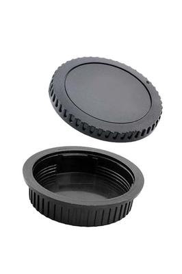 Wumio Compatible Lens Rear Cap and Body Cap Set for EOS Front Body Lens Dust Mount Cover for EOS Canon SLR (2 Caps) EF, EF-S, Canon, Cap, Cap, Kiss,