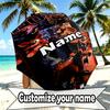Custom Name Personalized Five Nights At Freddy's Print Umbrella, Auto Open Close, 8‑Rib Sturdy Frame, Commute Camping Hiking Use, Birthday Gift