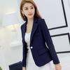 Caidaifei 2025 Spring/Summer Women's Slim Fit Solid Color Korean Style Blazer