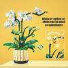 MOC 3D Flower Orchid Potting Model Building Blocks Set DIY Flower Bouquet Plant Potted Bricks Toys For Kid Gifts Home Decoration