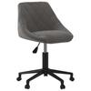 Day and Night - Day and Night Dark Gray Velvet Swivel Dining Chair
