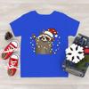3D Print Cute Raccoon T Shirt for Kids Christmas Animal Pattern T-Shirts Fashion Raccoon Lover Short Sleeve Boy Girl Tops Tees