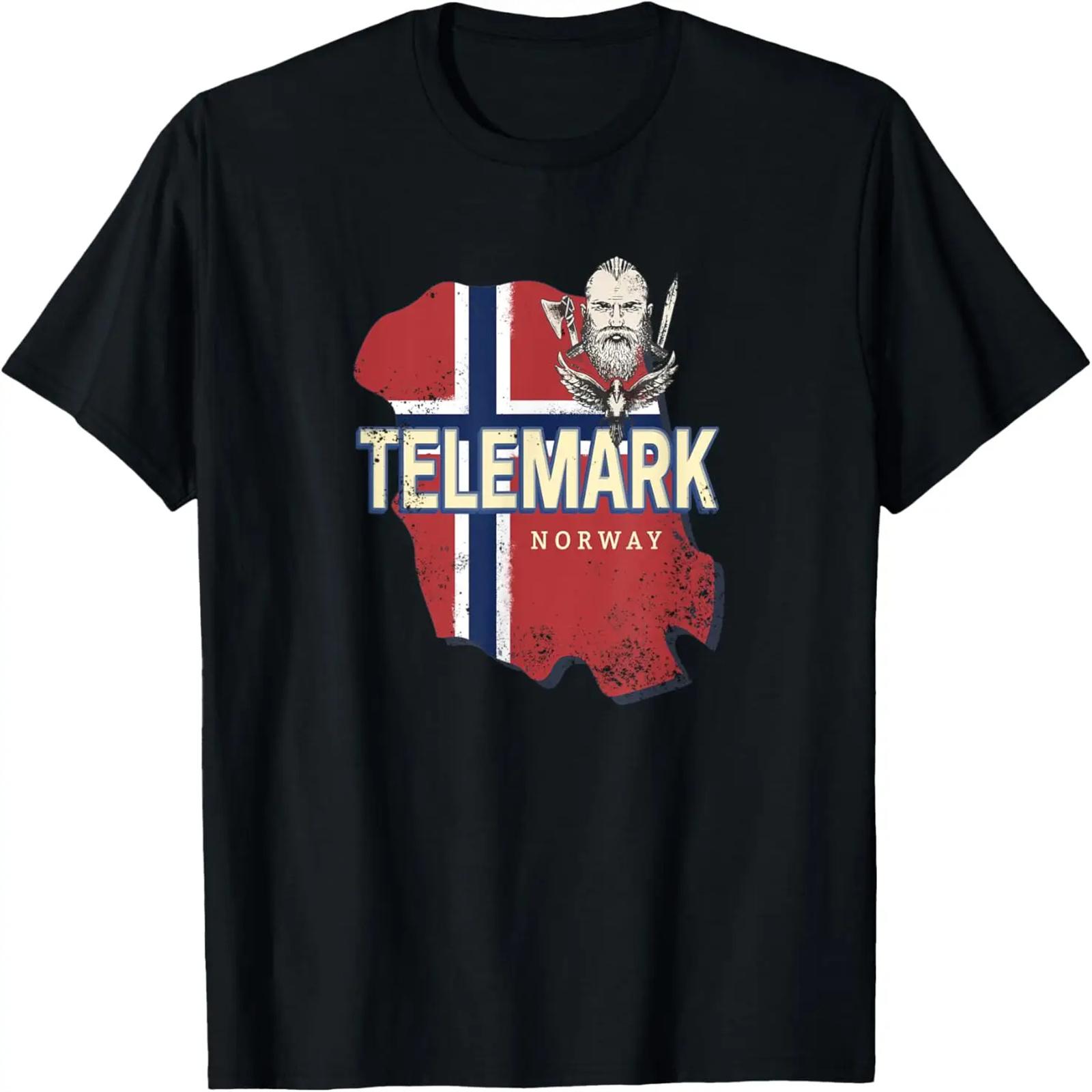 Telemark Norway Retro Province Map Vintage Souvenir T-Shirt XXXXXL разноцветный