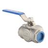 1pc Stainless Steel SUS304 Pipe Ball Valve Three Way L Type Female Thread 1" DN25