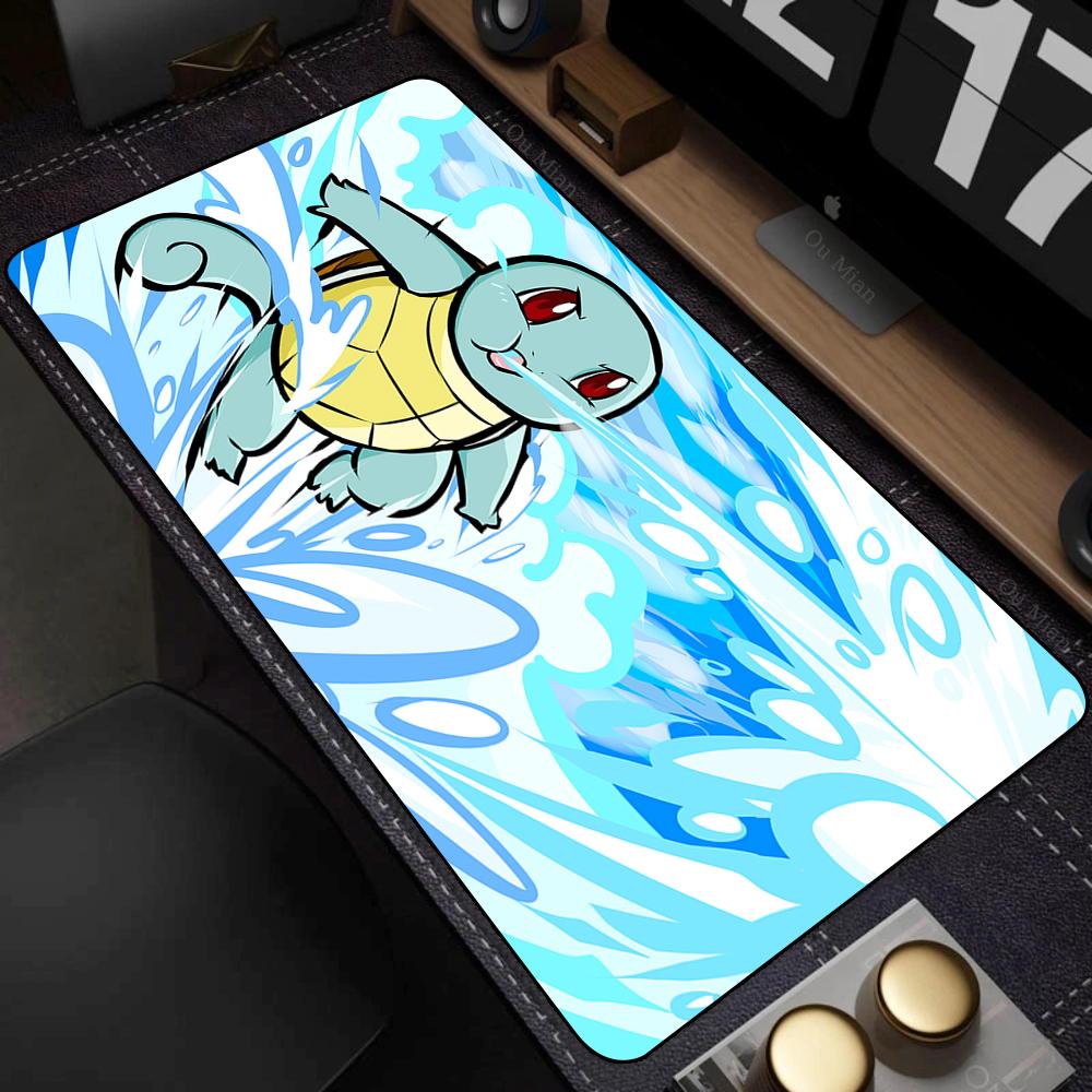 Large Kawaii Mouse Pad Laptop Non Slip Gaming Keyboard Mats Rug New Japan Anime P-pokemon Mousepad XL Gamer Cabinet elf Desk Mat