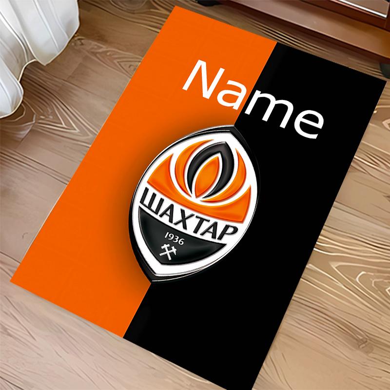 Op maat gemaakte FC Shakhtar Donetsk Print Vloerkleed - Zacht, Wasbaar Antislip Binnentapijt, Woonkamer, Huis & Kantoor Decoratief Tapijt