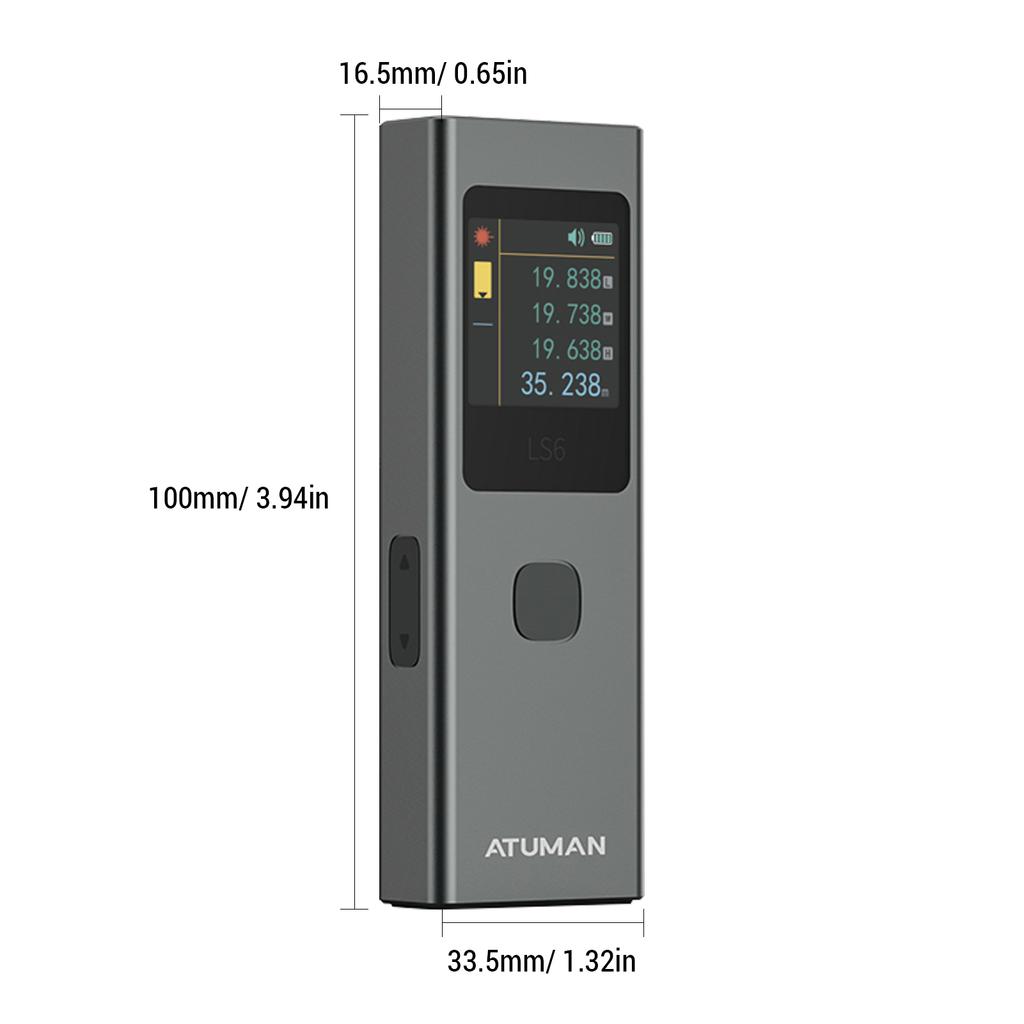 ATuMan LS6 Infrared Rangefinder 3In1 HighAccuracy Measuring Tool with TFT Color Screen Portable