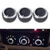 3pcs Automotive Accessories HVAC Heater Blower Fan Control Button Knobs Control Switch Knob Button for 2005-2015