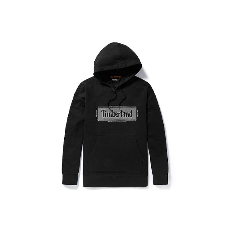 

Timberland Men s Logo Print Pullover Hoodie Black A2A1F-001 XXL